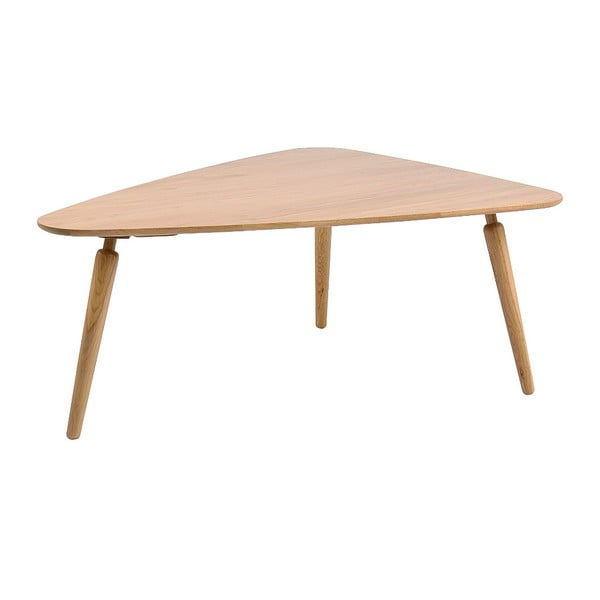 Přírodní konferenční stolek z dubového dřeva Folke Cappuccino, výška 85 x 45 x 114 cm