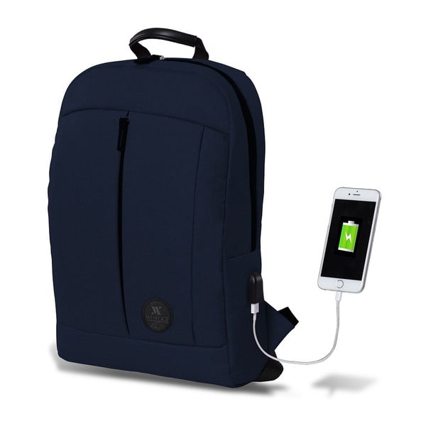 Тъмно синя раница с USB порт My Valice GALAXY Smart Bag - Myvalice