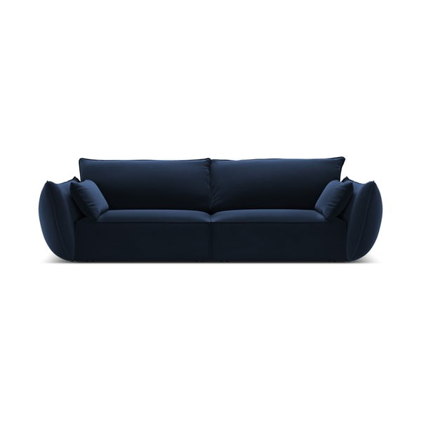Тъмносин кадифен диван 208 cm Vanda – Mazzini Sofas