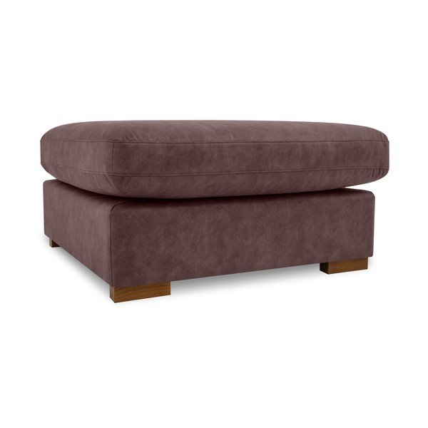 Тъмнокафява табуретка  от изкуствена кожа Hamburg – Scandic-image-4