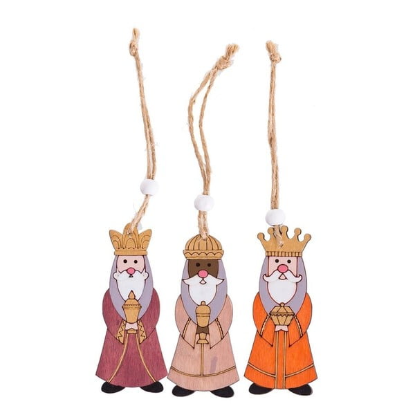 Коледна украса в комплект от 3 Three Kings - Casa Selección