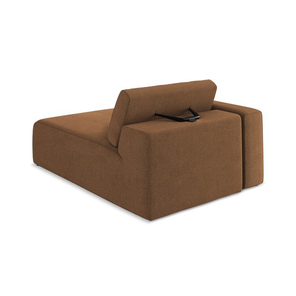 Кафяв модул за диван (ляв ъгъл) Kalea – Makamii-image-4