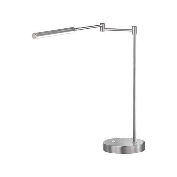 LED настолна лампа сребърна с метален абажур (височина 49 cm) Nami – Fischer & Honsel