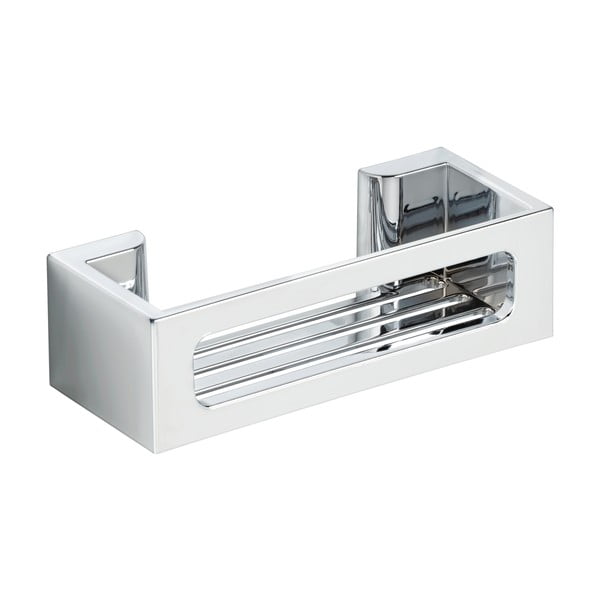 Сребърен самоносещ пластмасов рафт за баня Bralia - Wenko-image-2