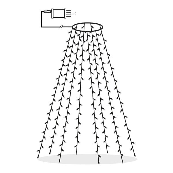 Светлинна верига с коледен мотив брой лампички 160 бр. дължина 200 см Serie LED - Star Trading-image-4