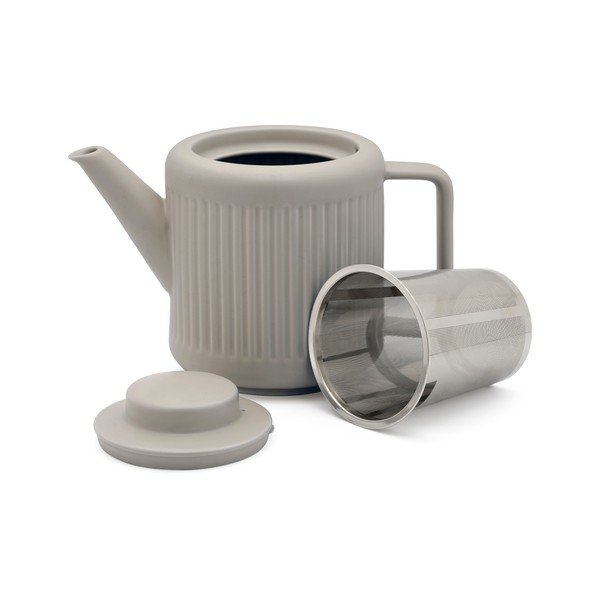 Сив порцеланов чайник с цедка 1,2 l Skagen – Bredemeijer-image-2