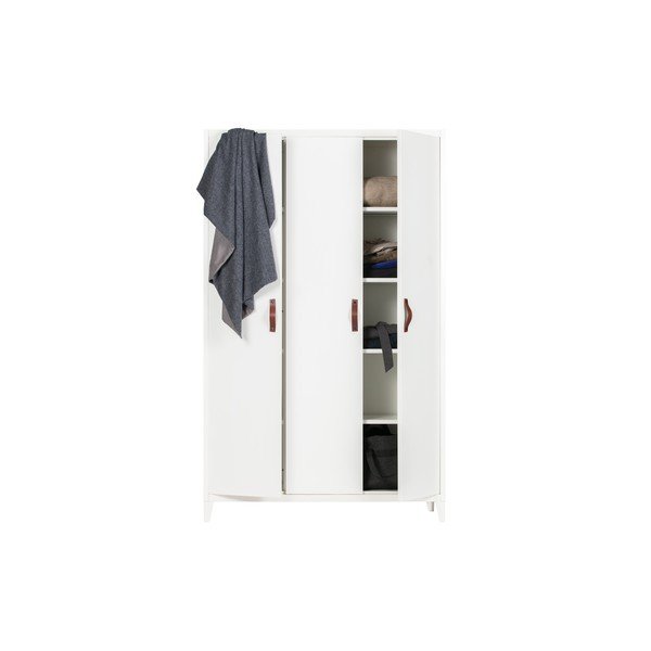 Bílá šatní skříň WOOOD Brock, šířka 120 cm-image-3