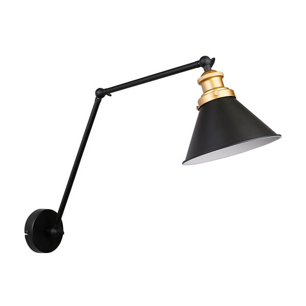 Черна метална стенна лампа Fundo - Candellux Lighting