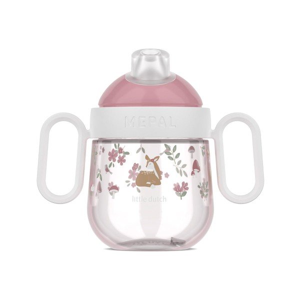 Светлорозова пластмасова детска чаша 200 ml Fairy Garden – Mepal-image-3