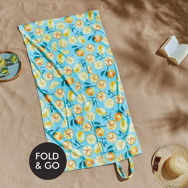 Зелена плажна кърпа 150x75 cm Summer Fruits - Catherine Lansfield
