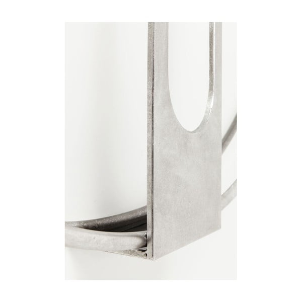 Стенен часовник в сребрист клип, диаметър 60 cm - Kare Design-image-4