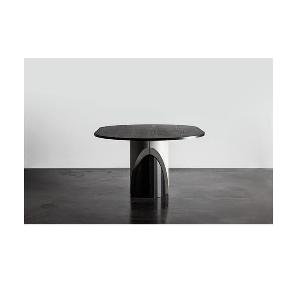 Маса за хранене с дъбов плот 180x120 cm Sharp - Lyon Béton-image-4