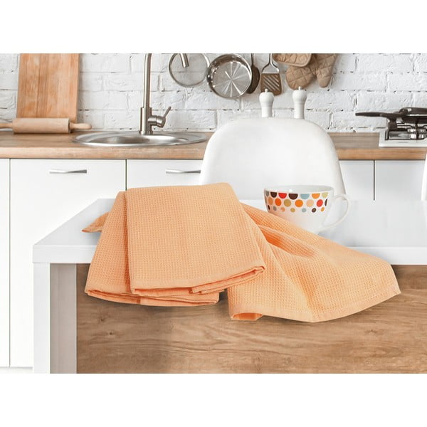 Памучни кърпи в комплект от 3 броя 40x60 cm Wafle - B.E.S.-image-2