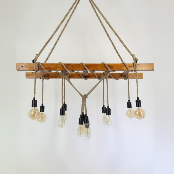 Таванна лампа от масивен бор Merdiven - All Design-image-4