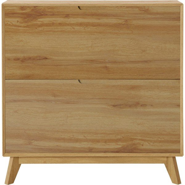 Накланяща се стойка за обувки от декор от дъб  в естествен цвят Ezra – Støraa-image-2