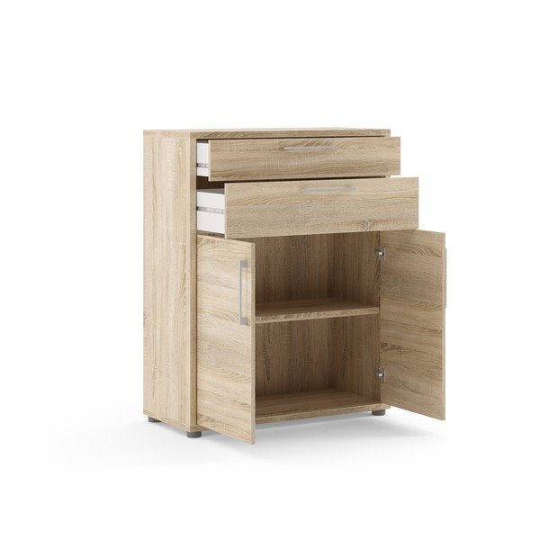 Компонент за модулна система от рафтове от дъбов декор в естествен цвят 84x105 cm Prima – Tvilum-image-1