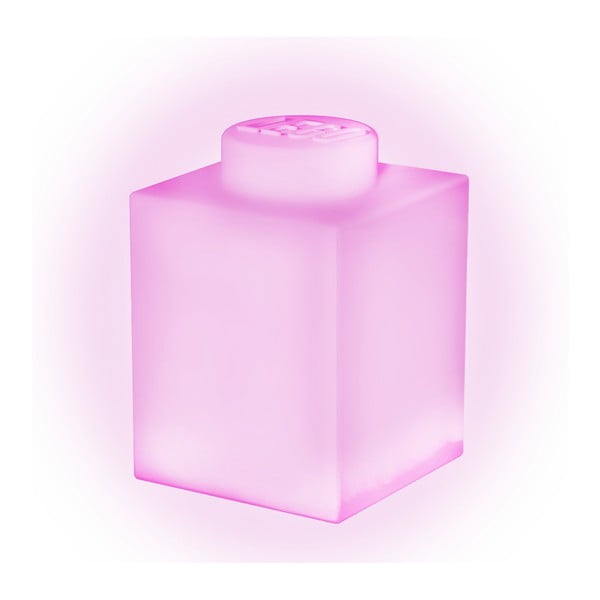 Розова силиконова нощна лампа Brick Classic - LEGO®-image-1