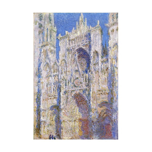 Obraz Claude Monet - Rouen Cathedral West Facade, 90x60 cm