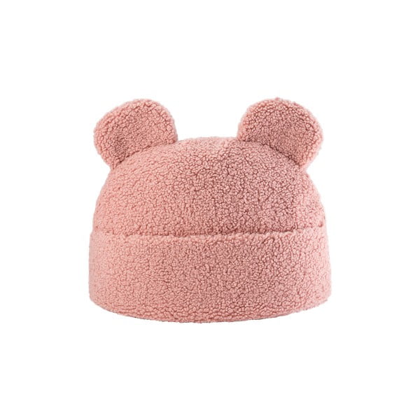 Розова детска възглавница за диван от букле Teddy Pouch – Wigiwama