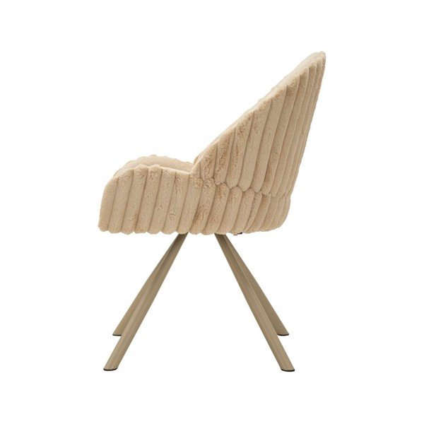 Кремави тапицирани трапезни столове в комплект с подлакътници 2 бр. Stockholm – Mauro Ferretti-image-4