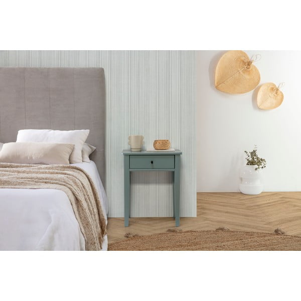 Нощно шкафче от борова дървесина в цвят бензин Bart - Marckeric-image-1