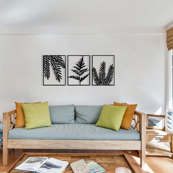 Метални декорации за стена в комплект от 3 броя118x50 cm Yakomo – Wallity-image-4