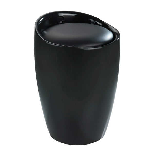 Черен кош за пране и табуретка в едно , 20 л Candy - Wenko-image-2