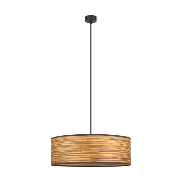 Кафява висяща лампа от дървесен фурнир XL, ⌀ 45 cm Ocho - Sotto Luce