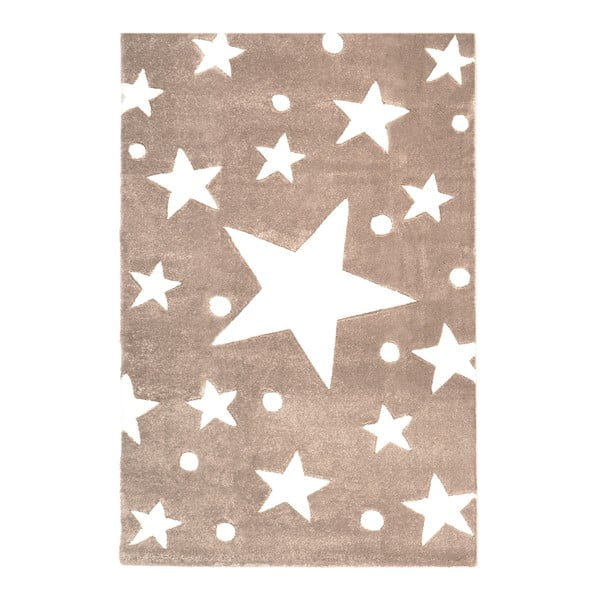 Béžový dětský koberec Happy Rugs Star Constellation, 160x230 cm
