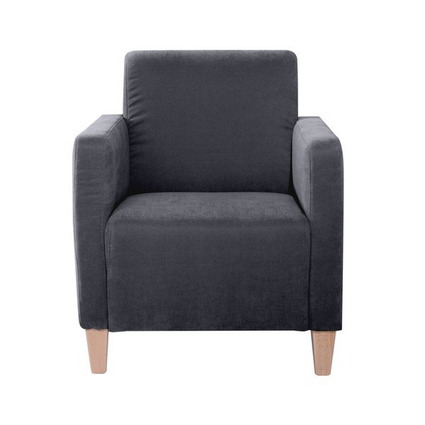 Antracitové křeslo Max Winzer Milla Velor-image-1