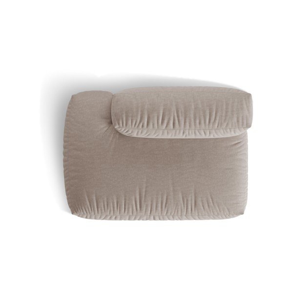 Бежов модул за диван (ляв ъгъл) Martina – Micadoni Home-image-3