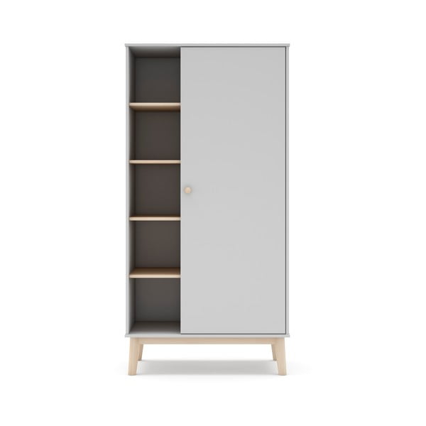 Бял детски гардероб 90x181 cm Esteban - Marckeric-image-3