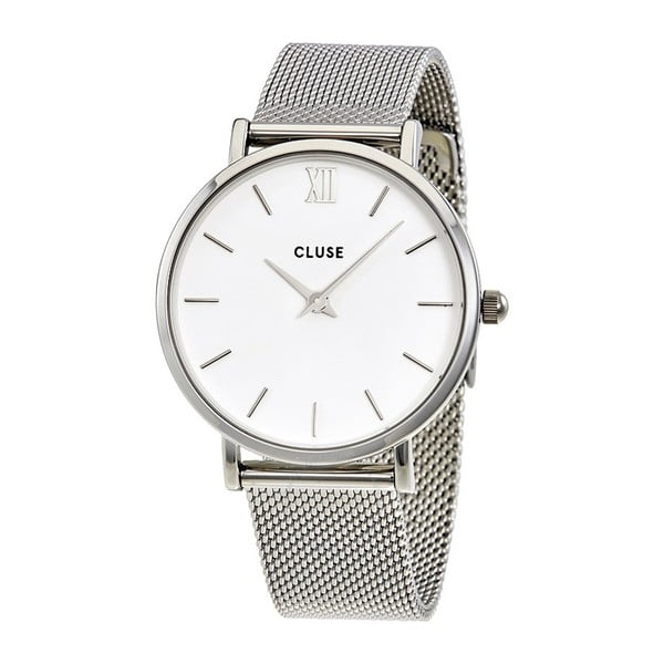 Dámské hodinky Cluse Minuit Silver White