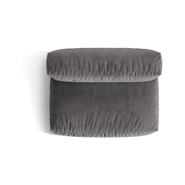 Сив кадифен модул за диван (среден модул) Martina – Micadoni -image-3