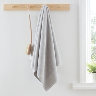 Сива хавлиена кърпа от египетски памук от тери 90x140 cm Egyptian Cotton – Bianca
