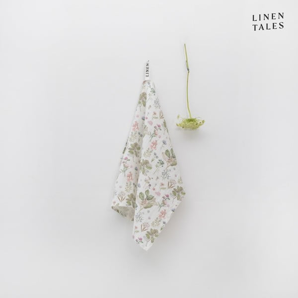 Ленена кърпа за съдове 45x65 cm White Botany – Linen Tales