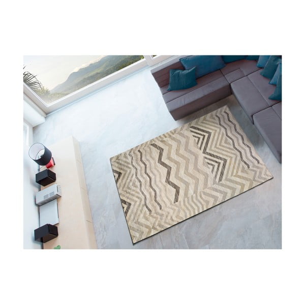 Сив вискозен килим Belga Zig Zag, 70 x 110 cm - Universal-image-2