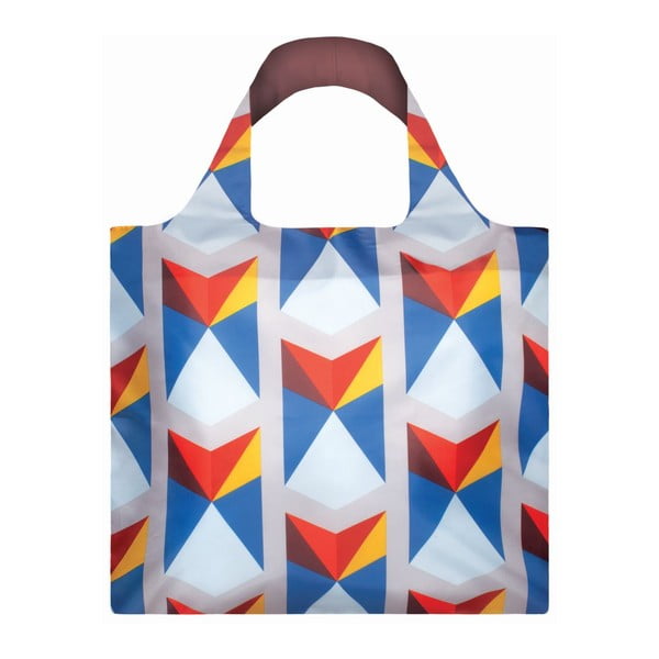 Сгъваема чанта за пазаруване с джоб Триъгълници - LOQI