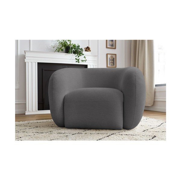 Тъмносиво кресло Celine – Bobochic Paris-image-1