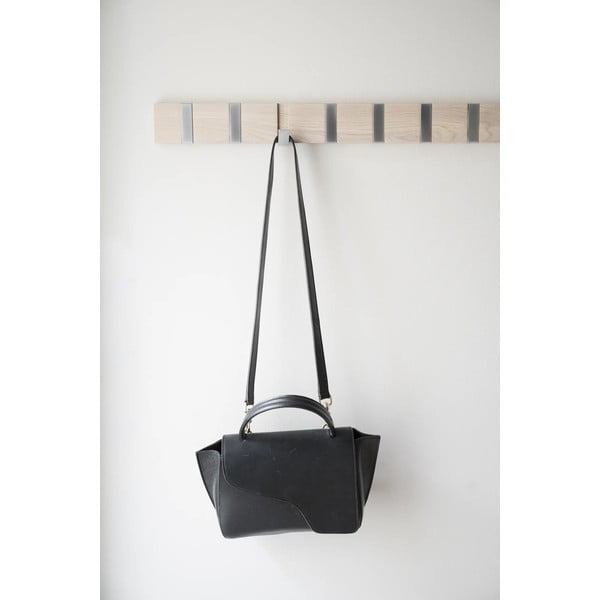 Стенна закачалка от масивен дъб естествена Confetti – Rowico-image-4