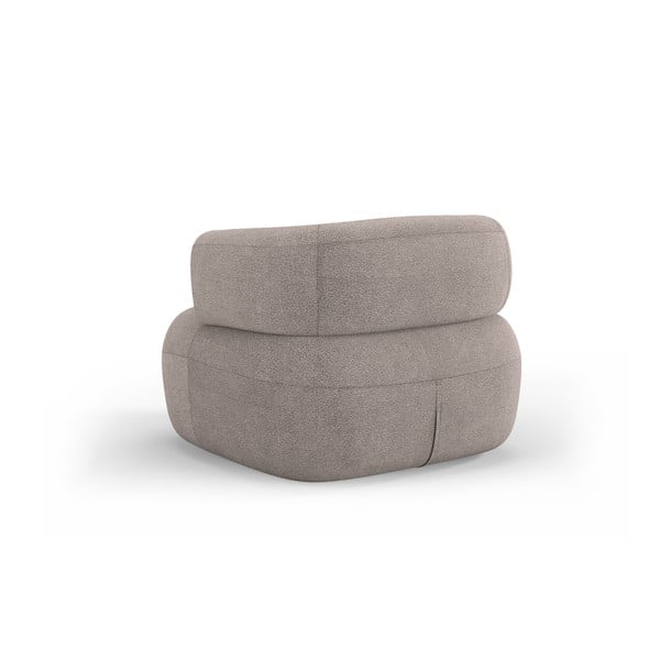 Бежово кресло от плат букле Jenny – Micadoni Home-image-3