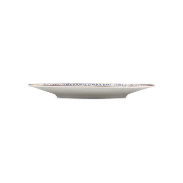 Бяла/синя порцеланова чиния за сервиране ø 32 cm Azul – BonBistro-image-3