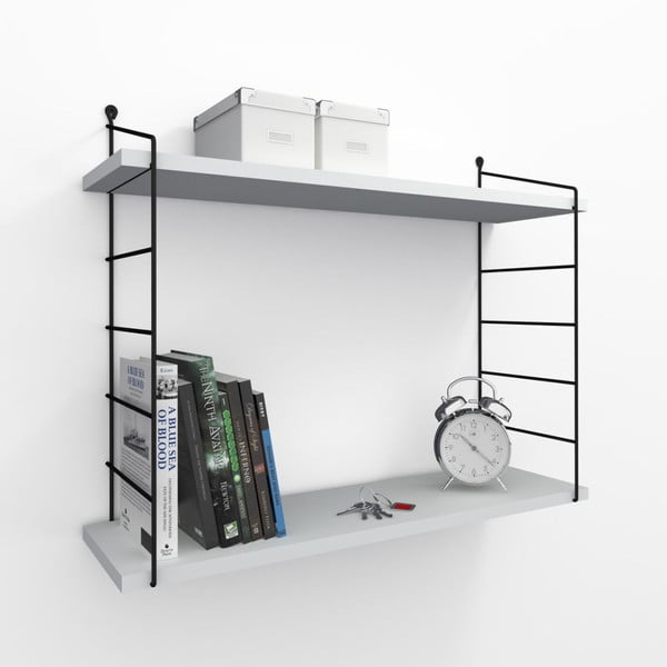 Бял стенен рафт Garetto Armoni - Decortie-image-1