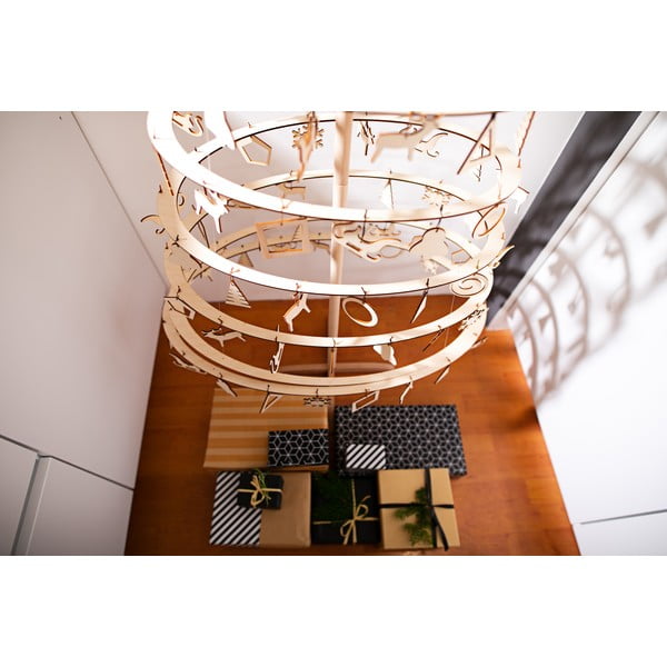 Комплект от 10 дървени коледни декорации Medium - Spira-image-3