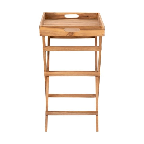 Градинска маса за сервиране от масивно тиково дърво 29x39 cm Ronda – House Nordic-image-2