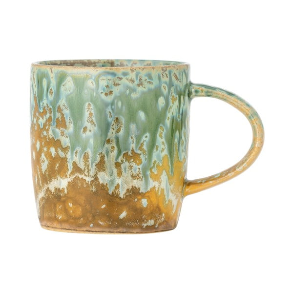 Жълта/светлозелена глинена чаша 400 ml Milani – Bloomingville-image-4