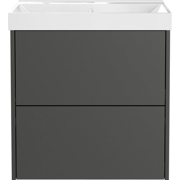 Антрацитен матов стенен шкаф за мивка 61x65 cm Bodera – Germania-image-3