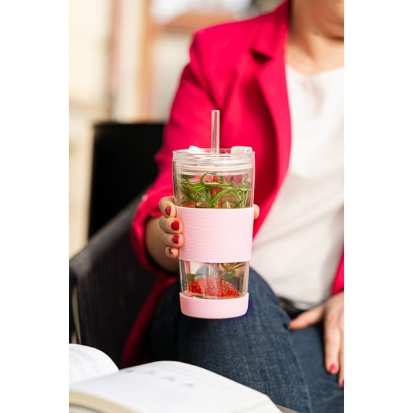 Розова термочаша 600 ml Fuori – Vialli Design-image-2