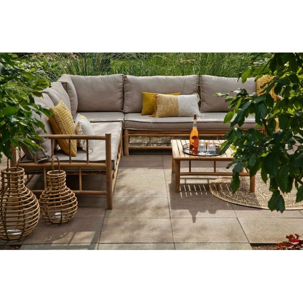 Ъглов градински комплект от бамбук - Exotan-image-2