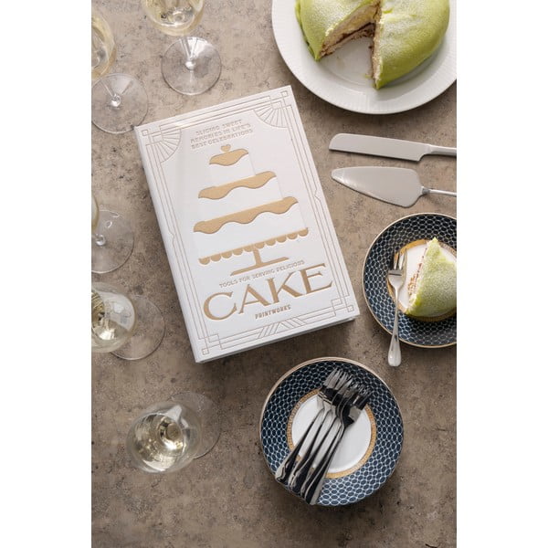 Бели/сребристи десертни вилици в комплект от неръждаема стомана The Essentials Cake Tools – Printworks-image-1